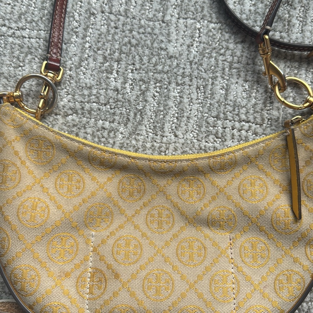 Tory Burch T Monogram Jaquard Mini Hobo goldfinch yellow - Picture 9 of 9